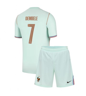Frankrig Ousmane Dembele #7 Udebanetrøje Børn VM 2026 Kortærmet (+ Korte bukser)